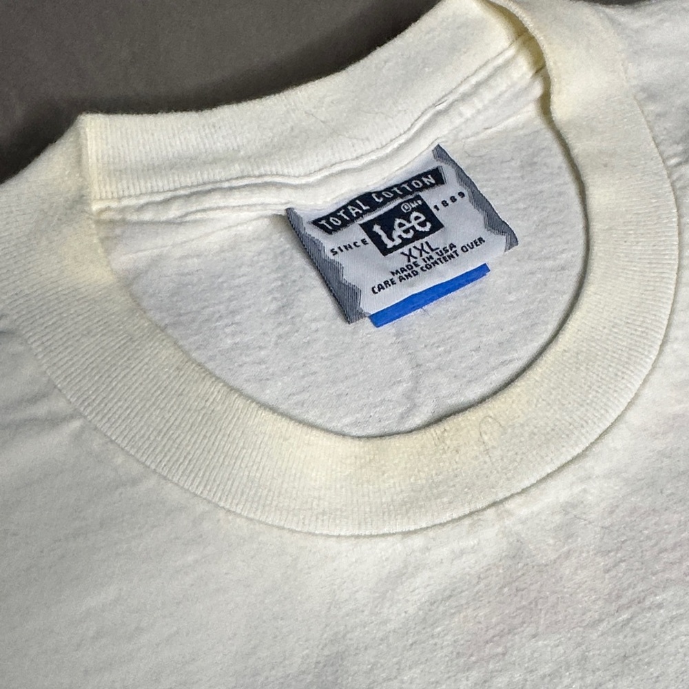 Lee XXL Single Stitch Vintage “Team Mopar” White Car Graphic‎ Men's T-Shirt 1997 - Picture 3 of 10